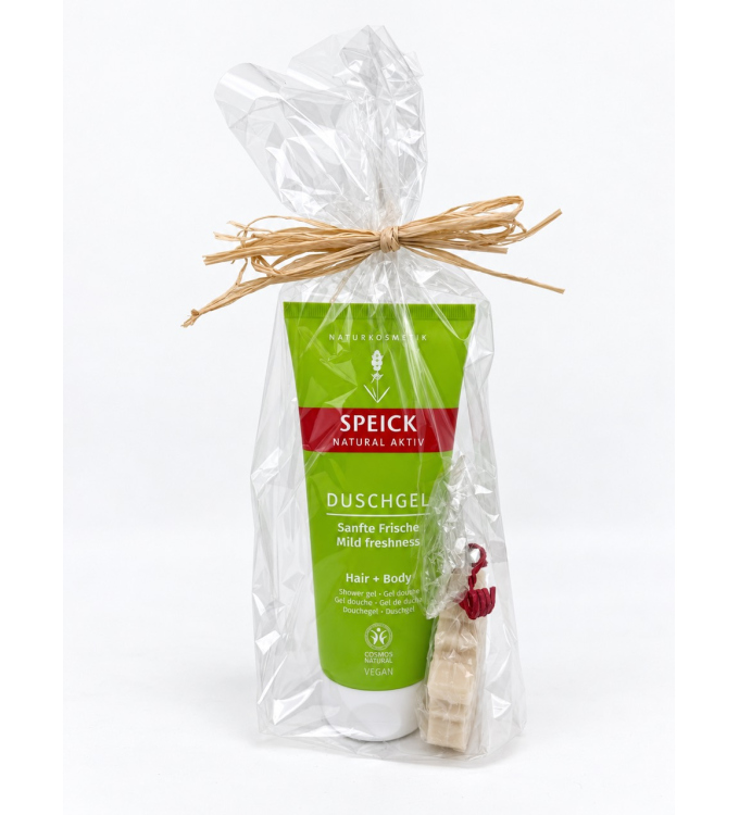 Speick Natural Aktiv Gift Set "Winter Freshness" – Shower Gel & Snowflake Soap