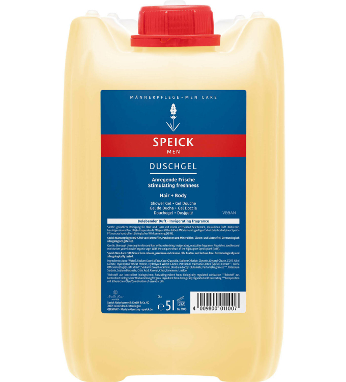 Speick Men Hair & Body Shower Gel Canister (5l)