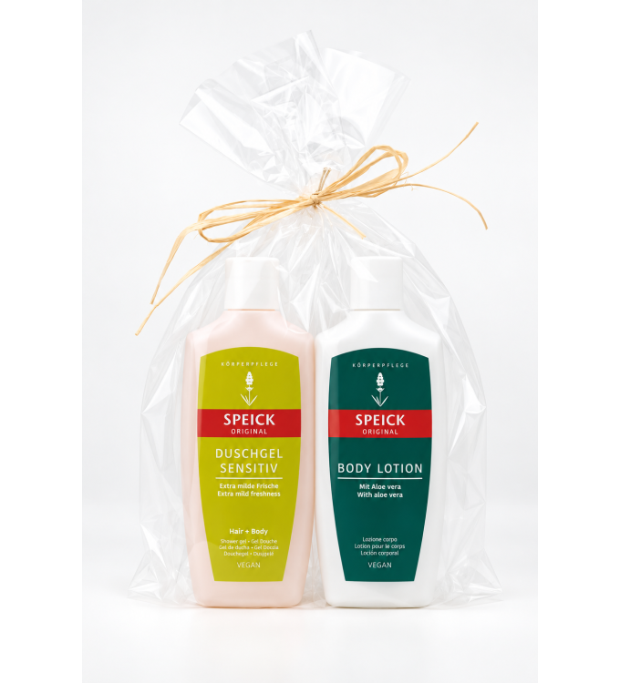 Speick Original Gift Set "Gentle Retreat" – Sensitive Shower Gel & Body Lotion