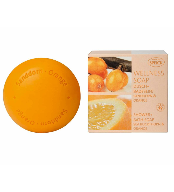 Wellness Soap Dusch + Badeseife Sanddorn & Orange (200g)