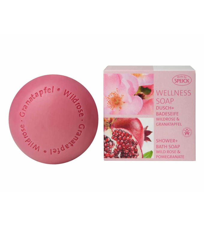 Wellness Soap Dusch + Badeseife Wildrose & Granatapfel (200g)